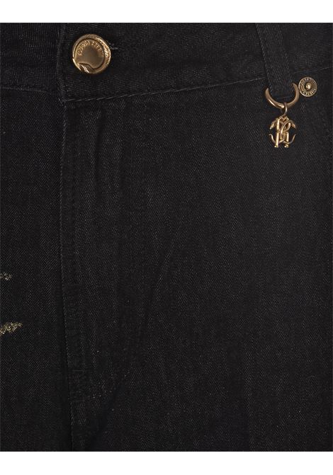 Jeans Con Stampa Zebra Laterale ROBERTO CAVALLI | UKJ207-KON84D0888